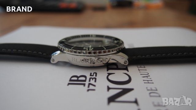 Мъжки часовник BLANCPAIN Fifty Fathoms клас 5А+ изключително рядък, снимка 6 - Мъжки - 25474574
