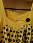 Дам.туника-блуза-"YILSAN"-/вискоза+ликра/-патеш.жълта с точки. Закупена от Италия., снимка 5