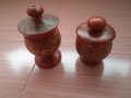 Стара руска солница и пиперница, снимка 1 - Антикварни и старинни предмети - 20473647