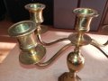 свещник за 5 свещи от швеция-масивен-мед/месинг-24х23х12см, снимка 10
