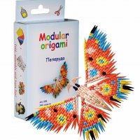 Комплект за изработване на модулно оригами Пеперуда, снимка 1 - Други - 19520716
