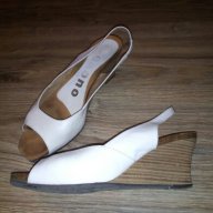 Бели, елегантни №37, снимка 3 - Дамски обувки на ток - 14045381