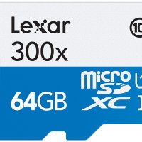 64GB LEXAR HIGH-PERFORMANCE micro SDXC UHS-I 45MB/s