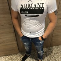 Мъжка тениска Armani код 137, снимка 1 - Тениски - 24628261
