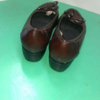  Ортопедични дамски кожени обувки - кафяви №38 , снимка 2 - Дамски ежедневни обувки - 18641195