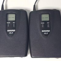 SHURE ULX1 /R4 and S3/ бодипак предаватели x 2 /Made In USA/, снимка 1 - Микрофони - 24385338