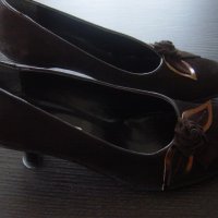 Кафяви обувки велур, снимка 1 - Дамски ежедневни обувки - 21641856