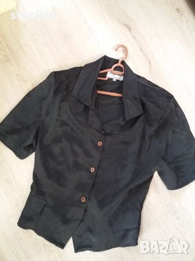 🎀🎁🎀 Дамска черна риза, снимка 1