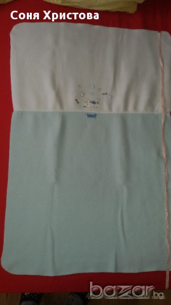 бебешко одеяло с кученце синьо , снимка 1