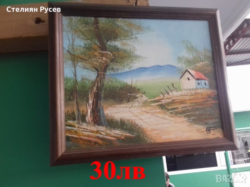  картини  / портрети / пейзажи -цена 30 лв, моля БЕЗ бартери -маслените са по 50 лв големите -малкит, снимка 1
