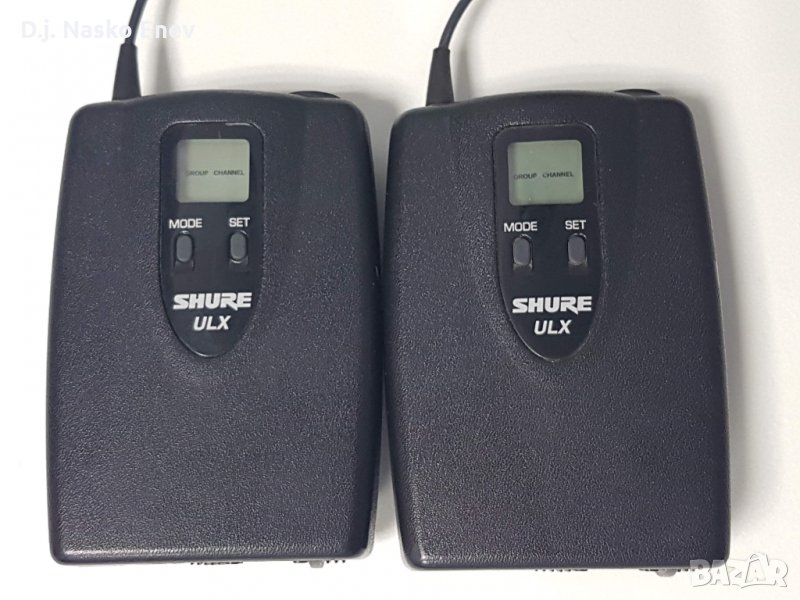SHURE ULX1 /R4 and S3/ бодипак предаватели x 2 /Made In USA/, снимка 1