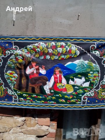 Старинен ковьор,покривка за стена #74, снимка 5 - Антикварни и старинни предмети - 24813753