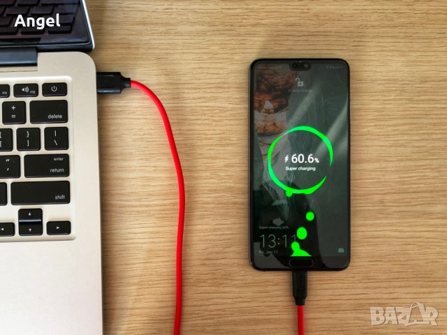 Премиум USB C кабел HOCO X11 5A за Quick Charge зареждане и данни, снимка 1 - USB кабели - 23979392