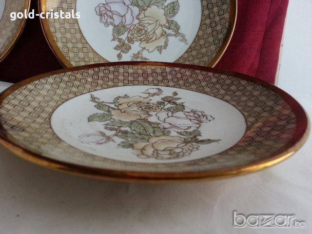  чинии чинийки порцелан с позлата, снимка 9 - Антикварни и старинни предмети - 20196557