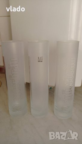 Матирани чаши с надписи (лот от 3бр), снимка 1