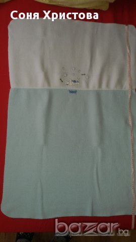 бебешко одеяло с кученце синьо , снимка 1 - Спално бельо и завивки - 14037291