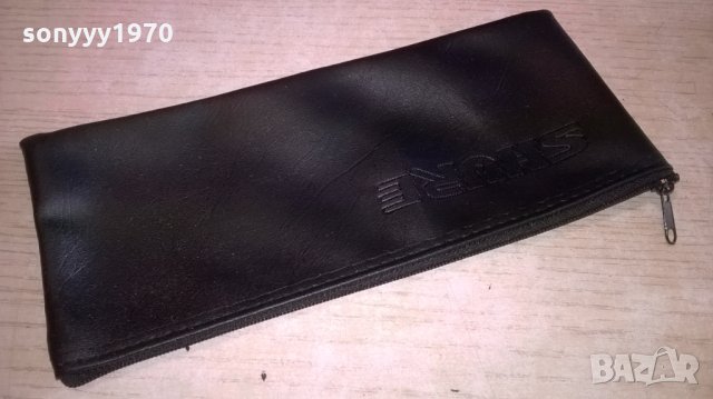 shure profi-bag microphone-кожен калъф с цип-внос швеицария, снимка 6 - Микрофони - 23891828