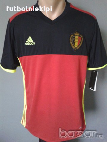 Последни - Белгия официални домакински червени фланелки ЕВРО 2016, снимка 1 - Спортни дрехи, екипи - 13598365
