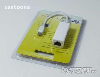 Micro USB към LAN Adapter за таблети - Ethernet USB, снимка 2 - Мрежови адаптери - 9464366