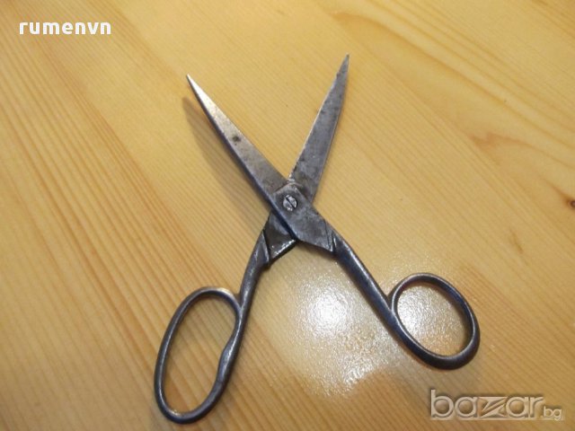 стара немска ножица MANNOS SOLINGEN произв. преди 80г.   - за ценители в много добро състояние за г, снимка 2 - Други инструменти - 14384316
