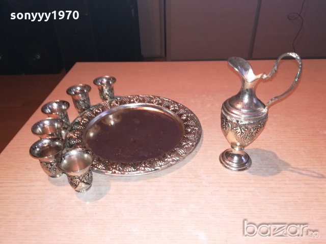 ретро колекция-поднос с кана и 6 чаши-внос швеицария, снимка 17 - Колекции - 20403358