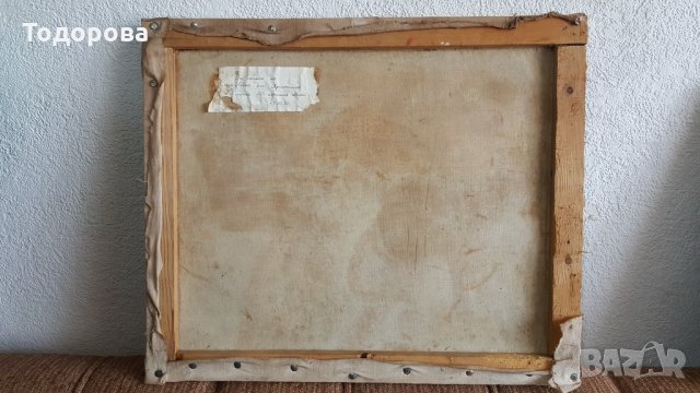 Стара авторска картина, снимка 4 - Картини - 24564591