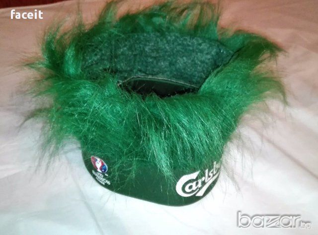 Фенска шапка-коса Carlsberg от Евро 2016 - Франция, снимка 4 - Шапки - 16292994