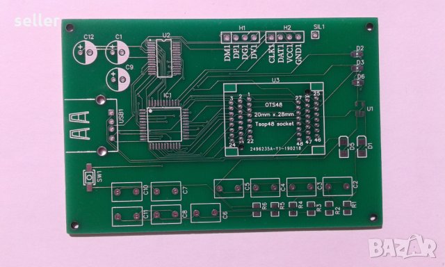 Печатна платка програматор NAND FLASH , снимка 2 - Друга електроника - 24841759