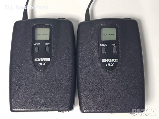 SHURE ULX1 /R4 and S3/ бодипак предаватели x 2 /Made In USA/, снимка 1 - Микрофони - 24385338