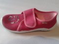 Розови Пантофки за момичета - памучни , не запаряват крачето, снимка 1 - Бебешки обувки - 13362173