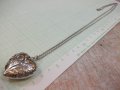 Синджир с ажурно сърце сребърни - 21,2 гр., снимка 5