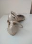 Златисти сандали ZARA, номер 37 (стелка 23,5 см) в перфектно състояние , снимка 2