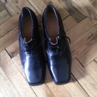 Официални черни обувки-естествена кожа-мъжки №41 стелка 265мм, снимка 3 - Официални обувки - 17417950