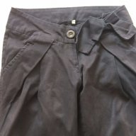 Дамски панталон черен дълъг с панделка на колана, снимка 3 - Панталони - 18454771