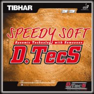 гуми за тенис на маса Tibhar Speedy SOFT D TECS  нови, снимка 1 - Тенис - 10802079