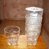 комплект 5 стъклени чаши, снимка 2 - Чаши - 23832501