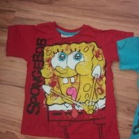 Детски блузки със Спонджи Боб - развер 98- 104, снимка 3 - Детски Блузи и туники - 21448774