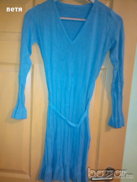 сива плетена рокля-туника, снимка 1