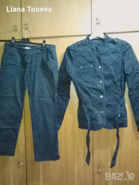 тьмносин костюм"Том тейльр", снимка 1