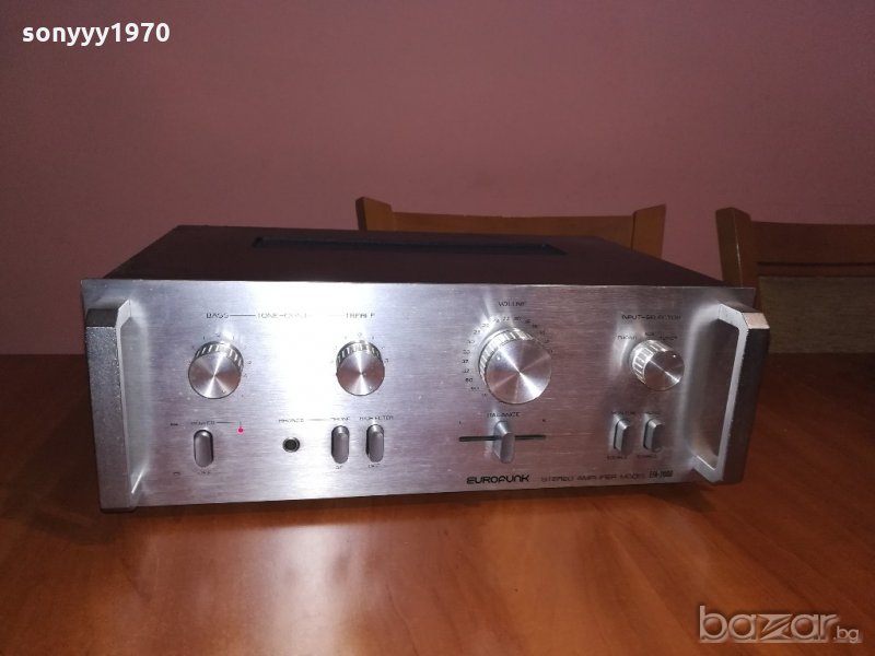 eurofunk stereo amplifier model efa2000-made in japan, снимка 1