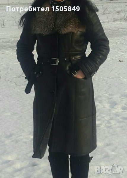 Кожух от естествена кожа и естествен косъм,  палто, снимка 1