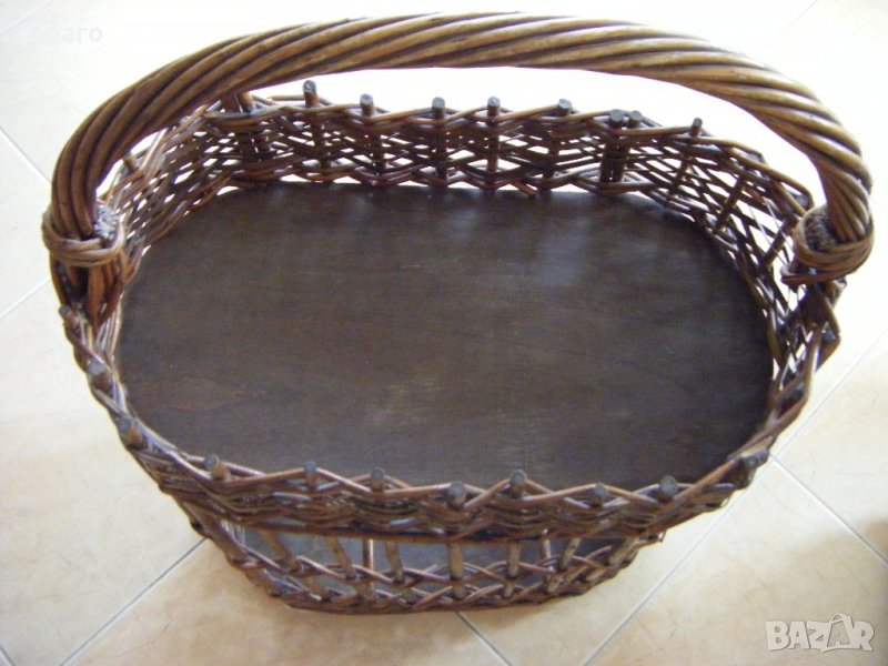 Декоративна плетена кошница, снимка 1