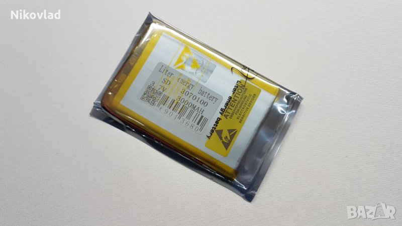 Батерия за таблет - 3.7V/ 3000mAh, 100x70x3.0mm., снимка 1