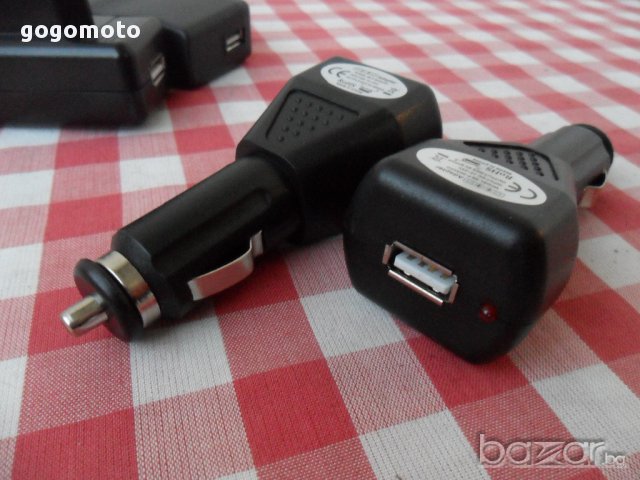USB зарядно за телефон, gsm, таблети, НОВИ и др. на 220v  и 12 v, снимка 3 - Оригинални батерии - 12442020