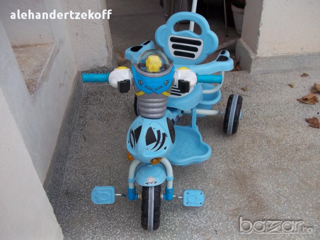 Детска бебешка музикална триколка с педали, снимка 3 - Детски велосипеди, триколки и коли - 14599048