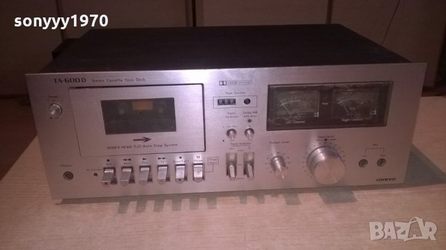 onkyo ta-600d retro deck-made in japan-внос швеция, снимка 7 - Декове - 25174042