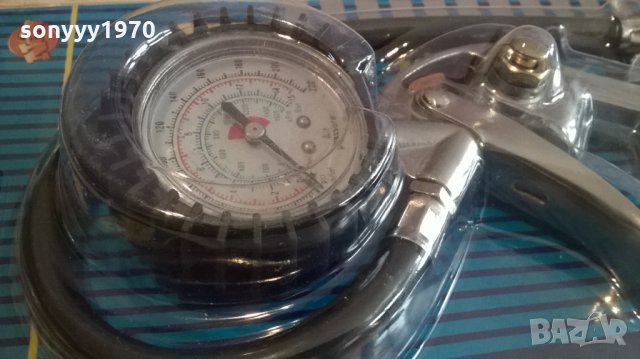 пистолет с манометър за помпане на гуми-нов, снимка 5 - Аксесоари и консумативи - 23977591