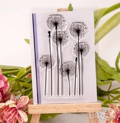 Глухарчета малък силиконов гумен печат декор украса бисквитки фондан Scrapbooking