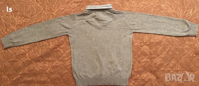 Елегантен, памучен пуловер с риза от Англия, снимка 7 - Детски пуловери и жилетки - 24183927