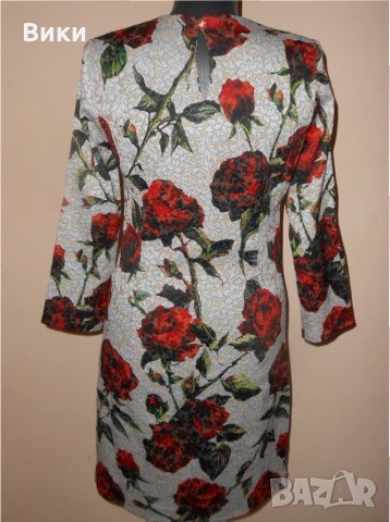 Eлегантна официална рокля с рози, снимка 8 - Рокли - 21934870